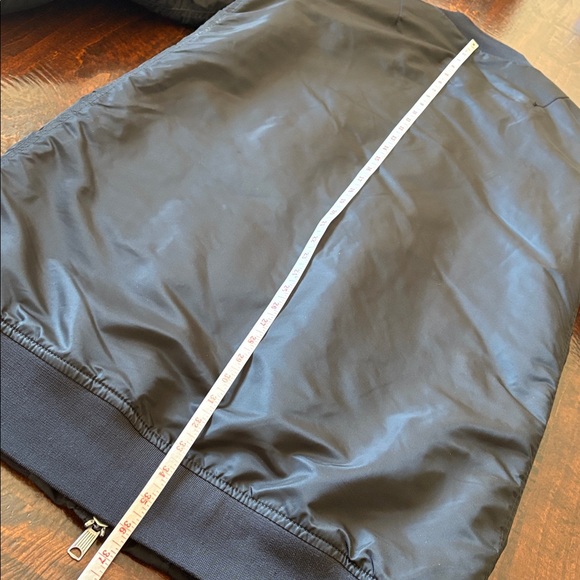 D.Splay Long Bomber Flight Jacket Black Size Large - Picture 14 of 15